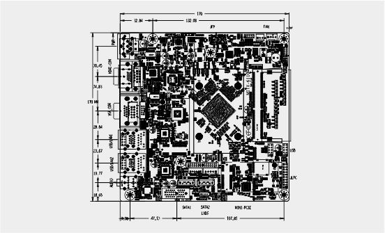 MITX-6110 尺寸