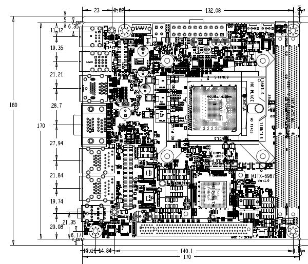 MITX-6987 尺寸