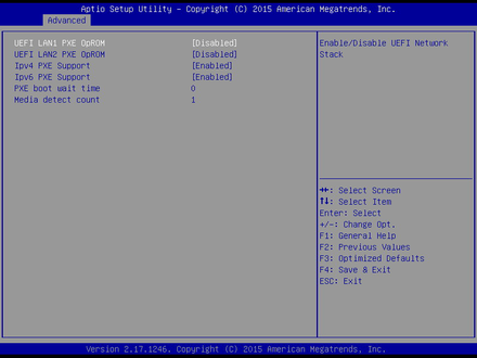 MITX-6968F-Network Stack Configuration