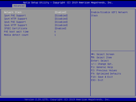 6120- Network Stack Configuration