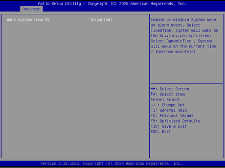 6976-S5 RTC Wake Settings