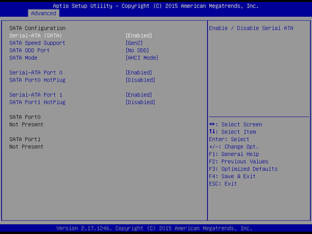 MITX-6968F-SATA Configuration