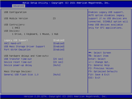 BPC-7976-USB Configuration