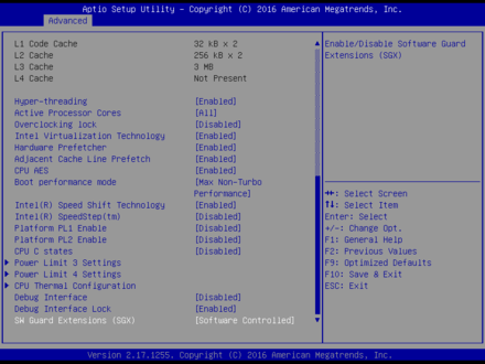 SHB-980 CPU Configuration2