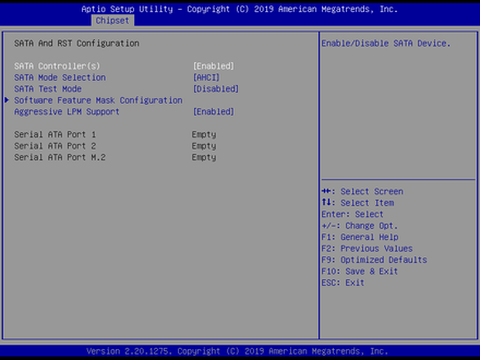 6120-SATA Configuration