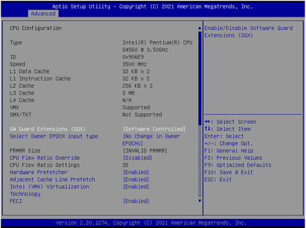 BPC-7976-CPU Configuration