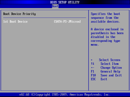 FLX-1000-Boot Device Priority