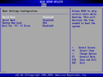 FLX-1000-Boot Setting Configuration