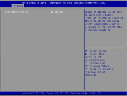 BPC-7976-S5 RTC Wake Settings