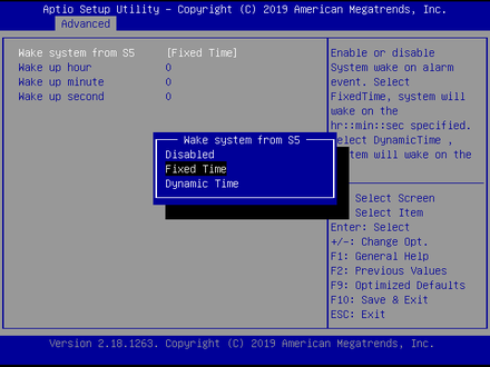 7973-S5 RTC Wake Settings