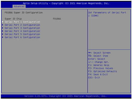 6994-F81866 Supper IO Configuration