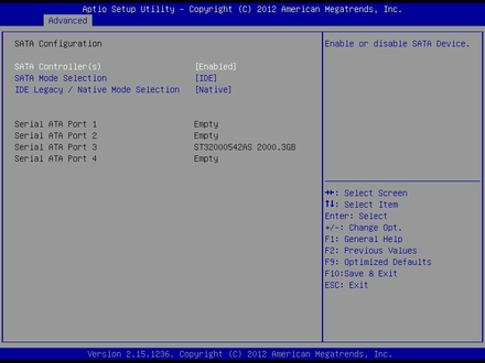 SHB-970-SATA Configuration