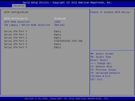 SHB-960-SATA Configuration