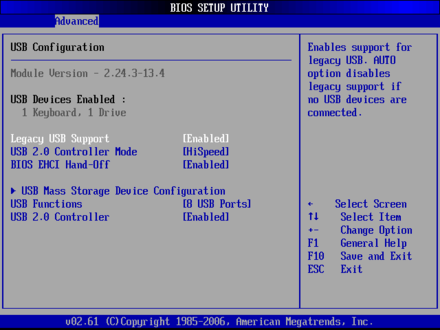 SHB-950-USB Configuration