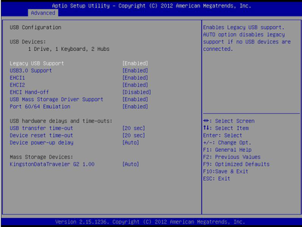 SHB-970-USB Configuration