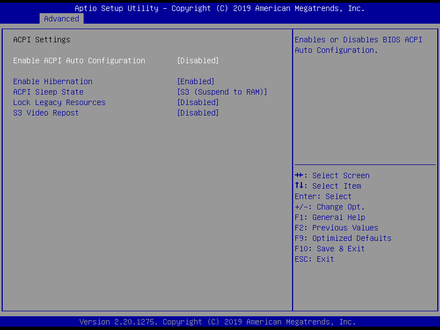 6120-ACPI Settings