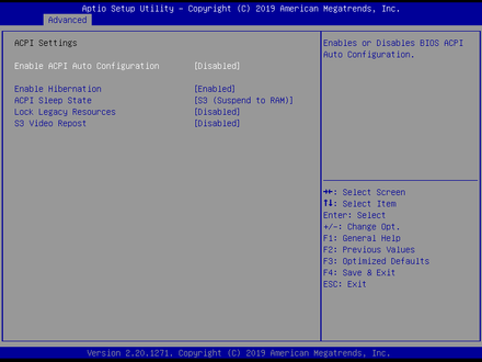 6987-ACPI Settings