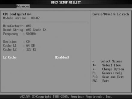 EMB-3680-CPU Configuration