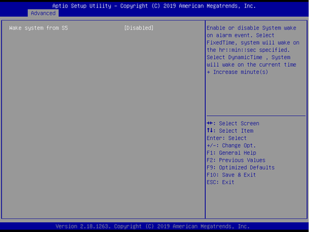 6972-S5 RTC Wake Settings