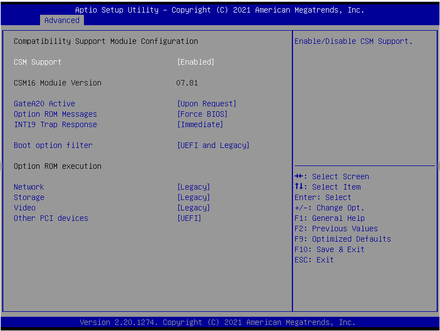 BPC-7976-CSM Configuration