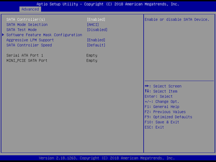 2962-SATA Configuration