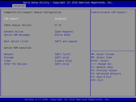 MITX-6968F-CSM Configuration