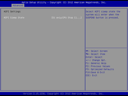 SHB-970-ACPI Configuration