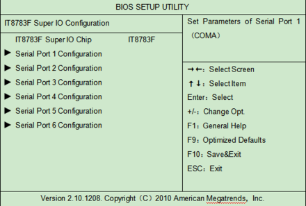 MITX-6932-IT8783F Supper IO Configuration1