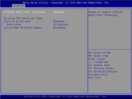 SHB-960-Intel(R) Rapid start Technology