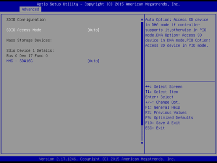 BPC-7946-SDIO Configuration