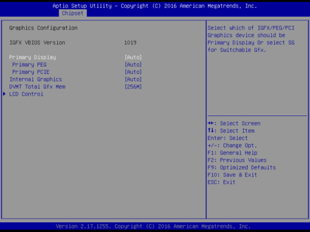 SHB-980 System Agent (SA) Configuration2