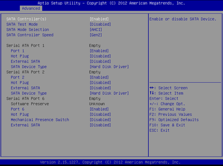 BPC-7938-SATA Configuration