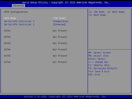 ATX-6931-SATA Configuration