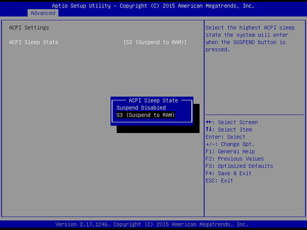 MITX-6968F-ACPI Settings